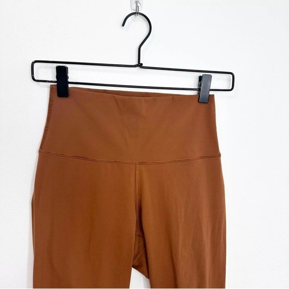 Everlane Renew High Waist Leggings Womens Size Large Rust Brown Recycled EUC - Picture 4 of 6